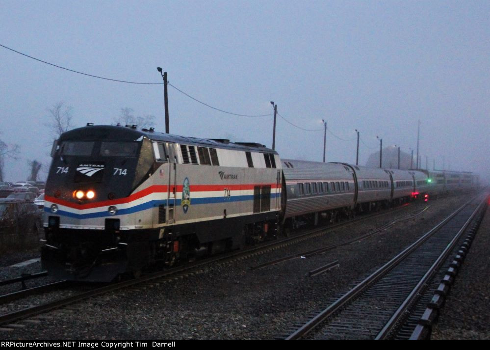 AMTK 714 on  train #49 The Lake Shore Ltd.